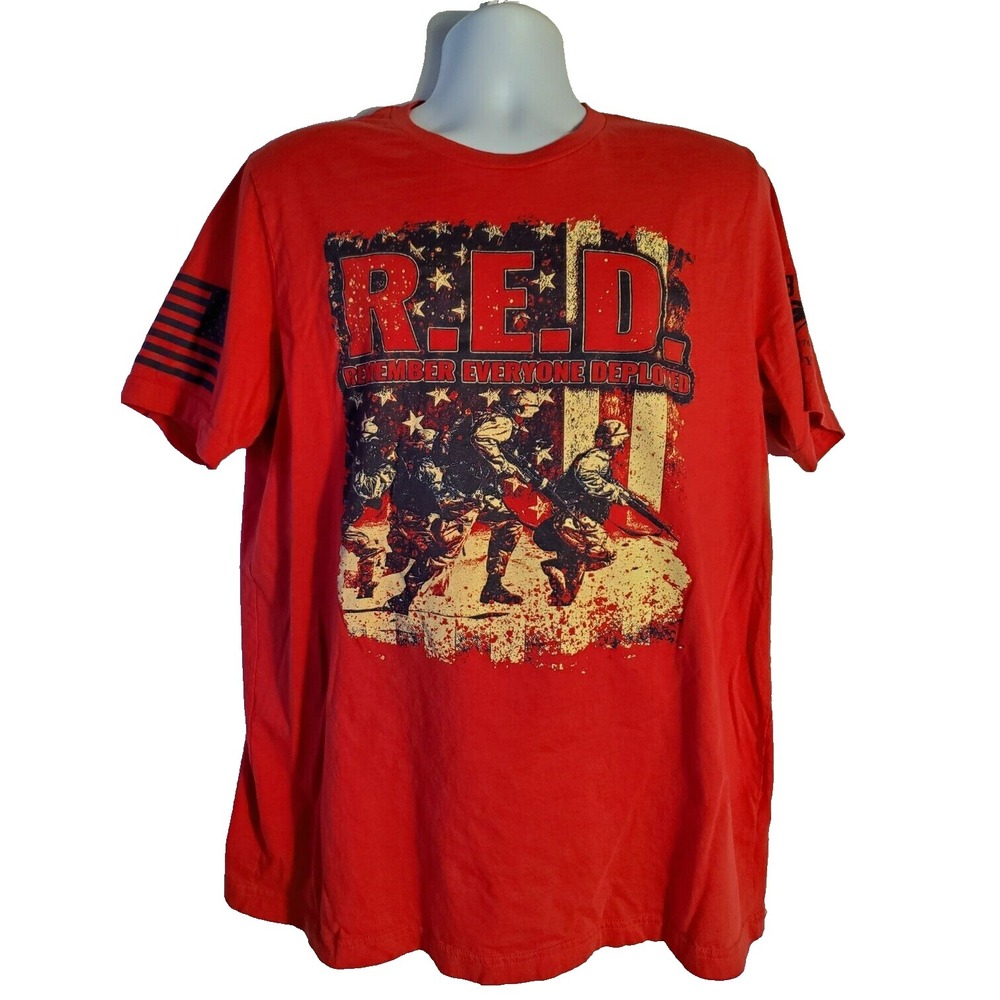 Grunt style XL Club R.E.D. Remember Everyone Deployed T Shirt